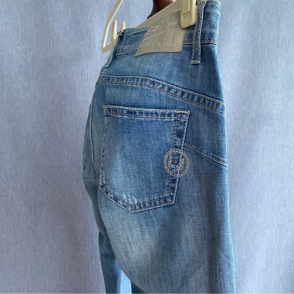 Liu Jo｜Italian Designer Skinny Jeans | Iconic Bottom-Up Design Crystal Details